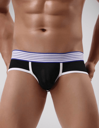 Scandals Black Sexy Men's Open Back Chapless Panty Menswear Scandals Lingerie
